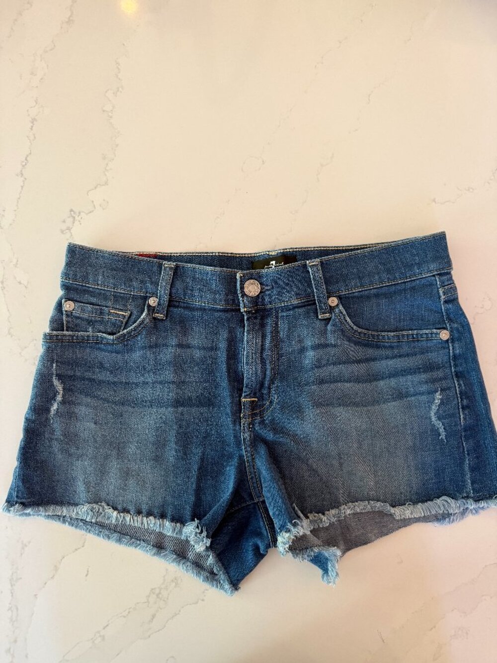 7ForAllMankind Cutoff Jean Shorts - Size 27, Like New, Lots of stretch!